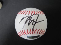 Mike Trout Signed Baseball Heritage COA