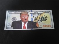 Donald Trump Signed Trump Bill Heritage COA