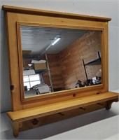 Wooden Hall Mirror