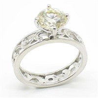 SILVER CERTIFIED MOISSANITE (ROUND 7.50