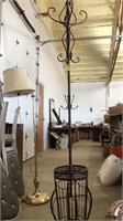 Coat rack/umbrella holder, 72” tall