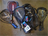 Racquetball Equipment (Racks, Balls, Glasses)