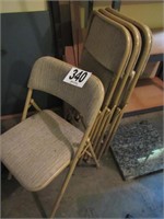 (4) Cushioned Folding Chairs