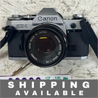 CANON AE-1 Camera with Accessories- Bag etc
