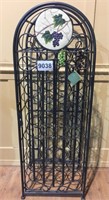 Large Metal Wine Rack w/Door