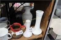 MILK GLASS VASES