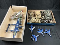 Model planes and tanks