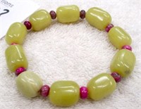 Lemon/Pink Jade Bracelet MSRP $405