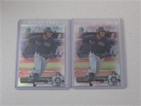 2 CARD ROOKIE LOT KYLE LEWIS REFRACTOR