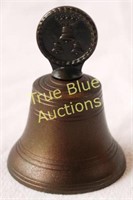 Small Metal Bell with Coat of Arms Handle