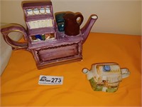 Purple coffee shop tea pot
