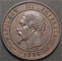 France 10 Centimes 1853A