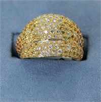 18 gold dome style ring