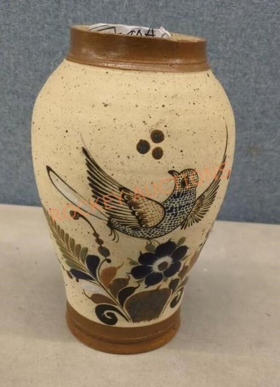 Mexican folk pottery vase