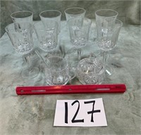 10 Pieces Of Cut Glassware