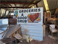 Outdoor Grocery Sign And Message Board