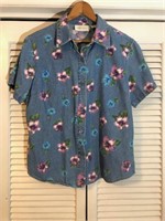 VINTAGE LEMON GRASS DENIM SHIRT LARGE