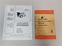 Case 430-530 and Roto-Spader Manuals