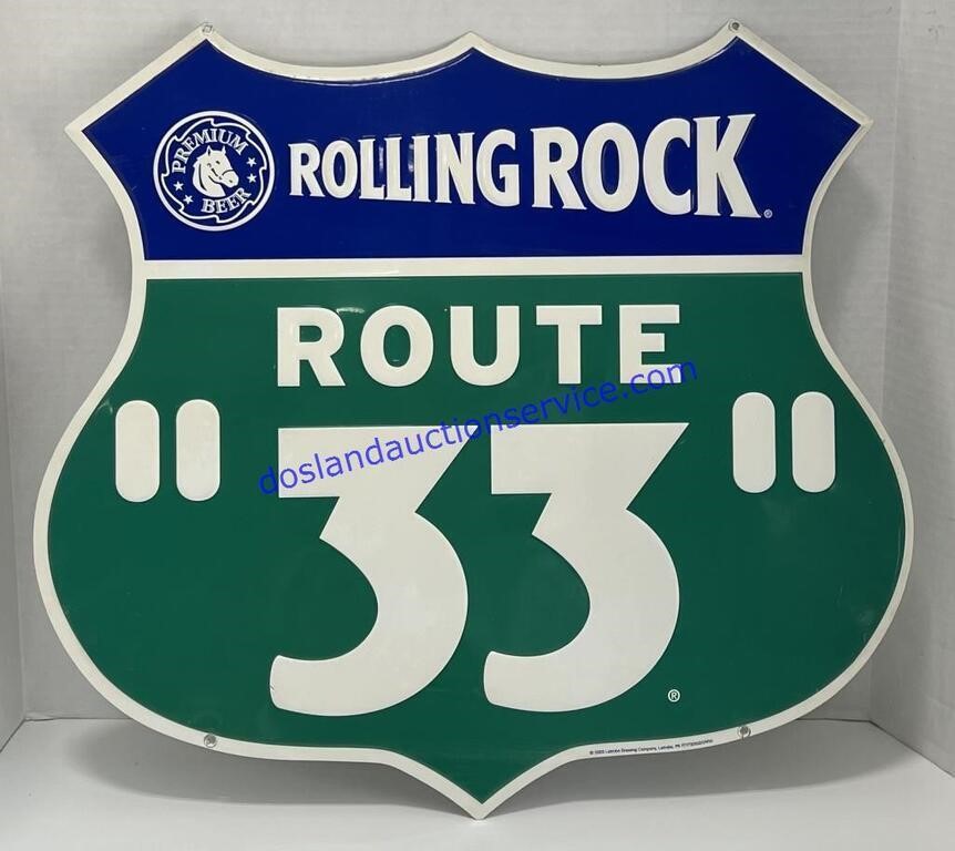 Rolling Rock 33 Metal Highway Style Beer Sign (23