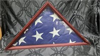 Veterans Flag in case