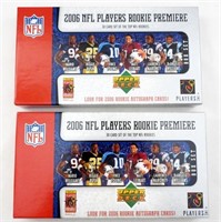 (2) 2006 UPPER DECK NFL ROOKIE PREMIER