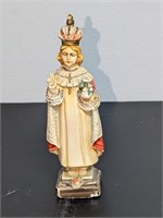 Vintge Infant of Prague Italy Chalkware