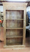 Open Bookcase Carved Wood, Nice