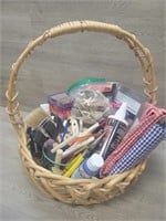 Big Basket of Crafting Supplies