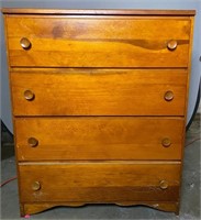 Vintage Wood Chest Of Drawers 29x15-3/4x36