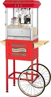 $257  Popcorn 5995 10 oz. Machine with Cart - Red