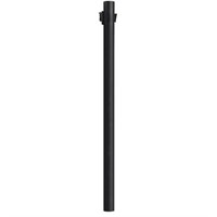 7 ft black satin surface mount aluminum  post with