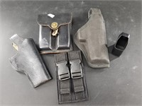 Hand gun and magazine holsters