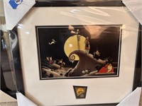 NIGHTMARE BEFORE CHRISTMAS FRAMED ART