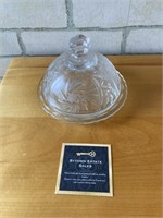 Round Glass Butter Dish
