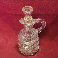 Antique Glass Vinegar Cruet (6 1/2" Tall)