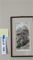 BERCHTESGADEN, GERMANY COLOR ETCHING - RESERVE $20