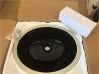 Porcelain Lavatory Sink - Undermount Black