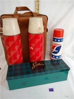 Thermoses, cups, storage bag