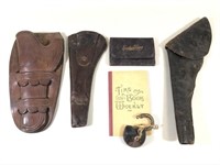 1902 Diary, Leather Holsters & Padlock w/ key