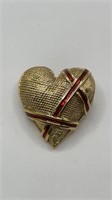 Vintage Heart Brooch Pin