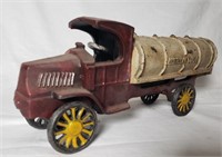 CAST IRON OIL TANKER TOY