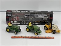 1/64 Wayne Tanker and 1/16 Lawn Tractors
