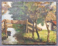 Oil on Canvas Landscape Signed 'Brockman'