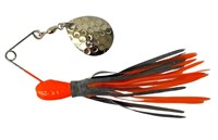 H&h Double Spinner Orange Black 3/8oz Lure 6pc