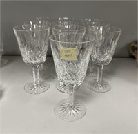 10 Waterford Crystal Lismore Wine Glasses