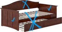 (Read) AFI Twin Wood Daybed with Twin Size