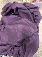 Large tote of Plum/ Egg plant table clothes