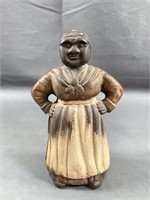 Antique Cast Iron Mammy Figural Still Bank