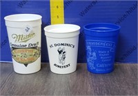 Vintage Quincy Advertising Cups