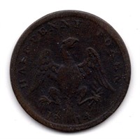 1814 Lower Canada Half Penny Token